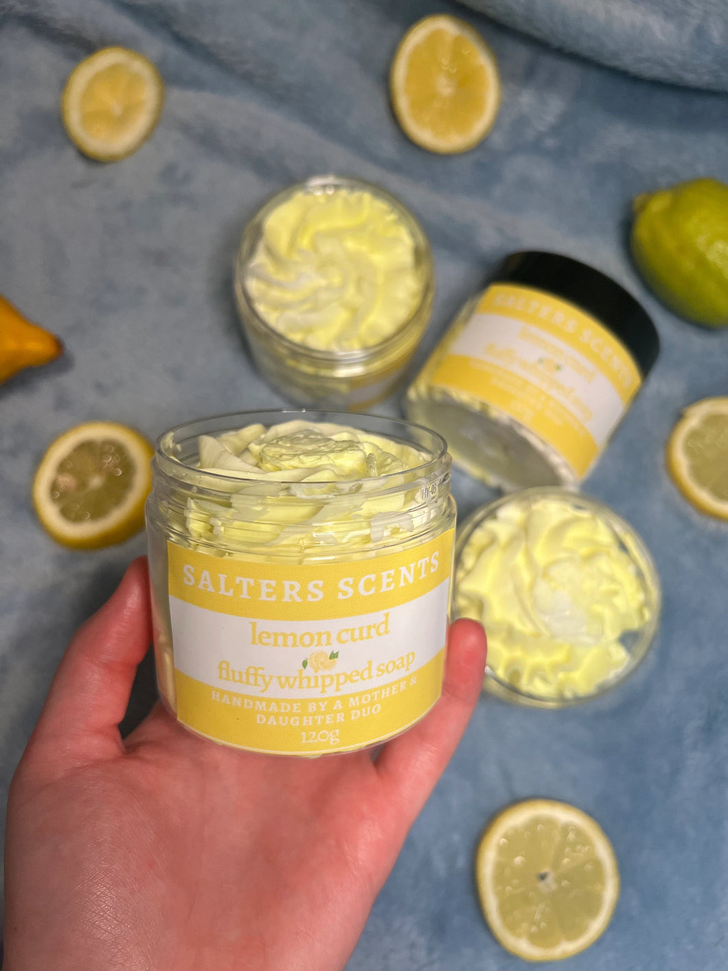 Lemon Curd 120g Whipped Soap, Fruity Whipped Soap, Whipped Body Wash