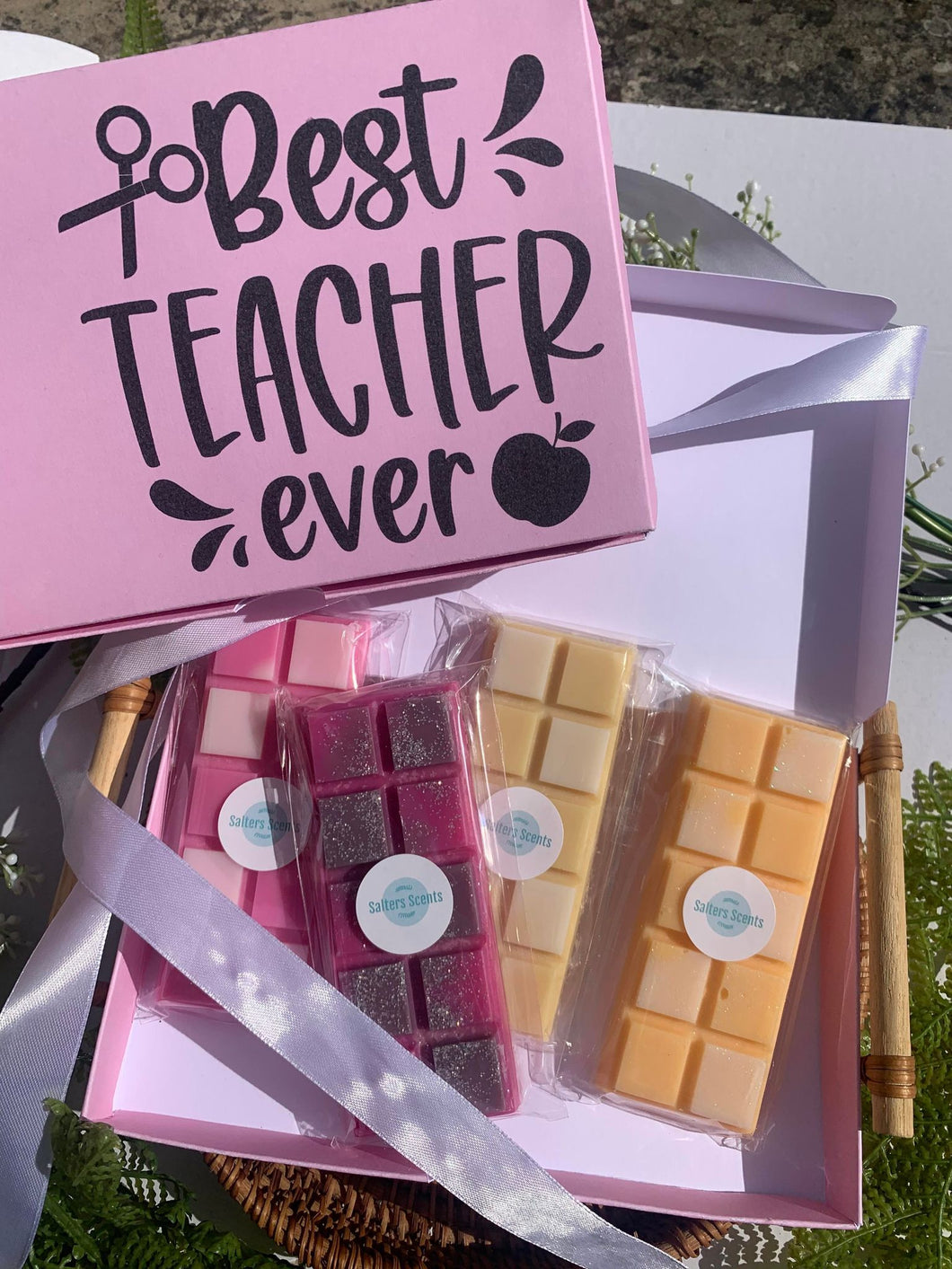 Teacher Appreciation Wax Melt Gift Box, 4 Wax Melt Bars